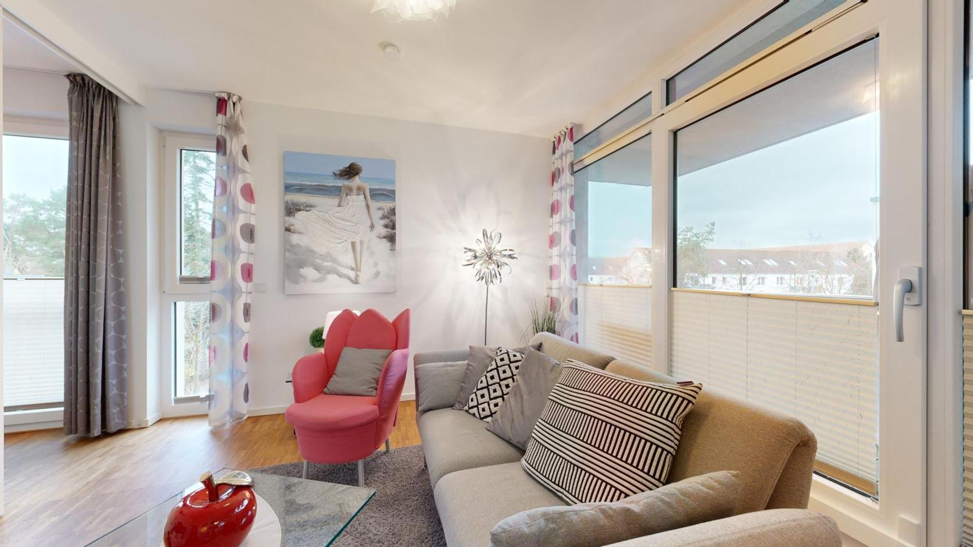 Duenenresort In Binz, Strandnahe Und Moderne Fewos Mit Balkon, Teilweise Mit Meerblick, מראה חיצוני תמונה